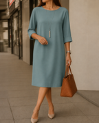 Odette Tummy-Contouring Midi Dress