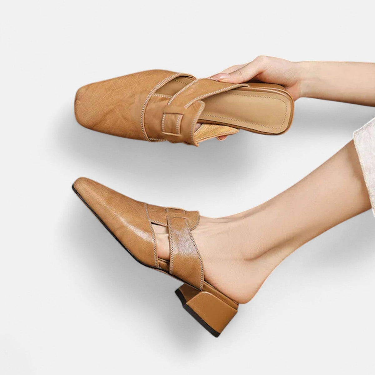 Andie - Genuine Sheepskin Leather Sandals