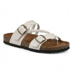 Hayleigh Braided Cork Orthopaedic Sandals - Single Buckle