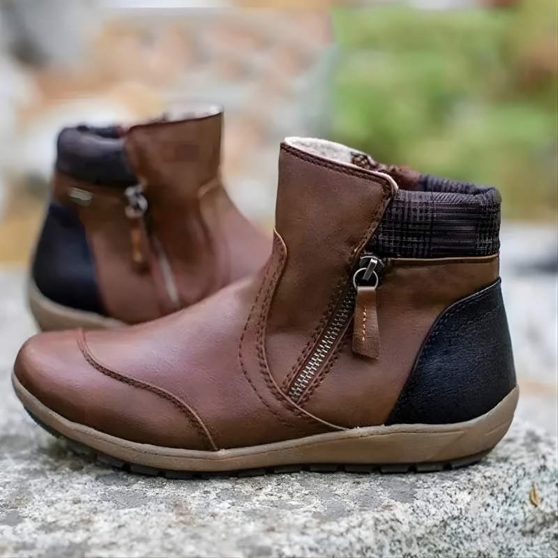 Moira Premium Zipper Orthopedic Waterproof Boots