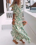 Christine Flowing Graphic Summer Dress