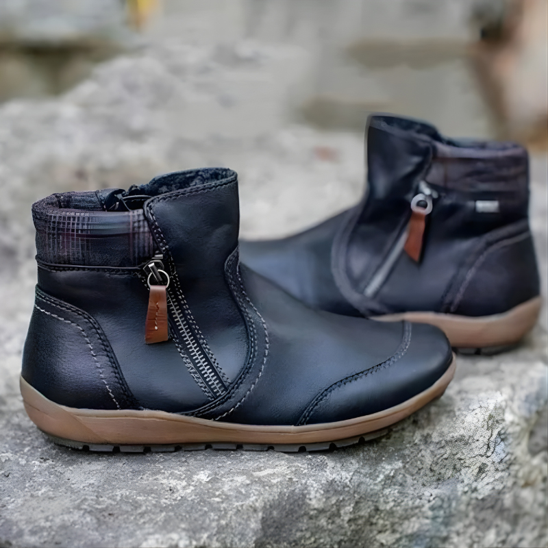 Moira Premium Zipper Orthopedic Waterproof Boots
