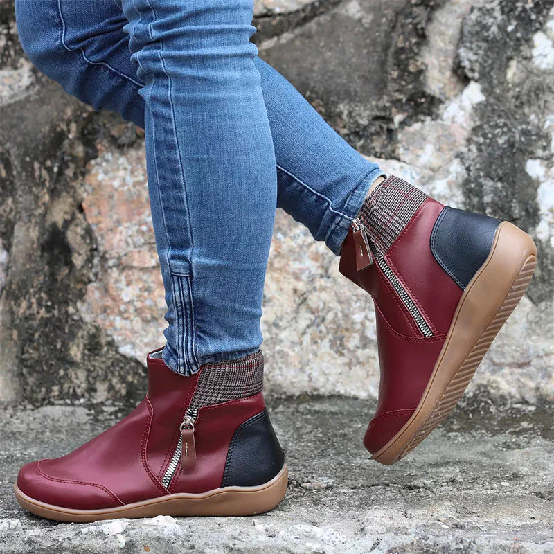 Moira Premium Zipper Orthopedic Waterproof Boots