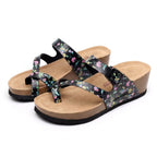 Manly Cross-Strap Orthopaedic Platform Sandals