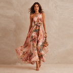 Celeste One-Shoulder Floral Maxi Dress