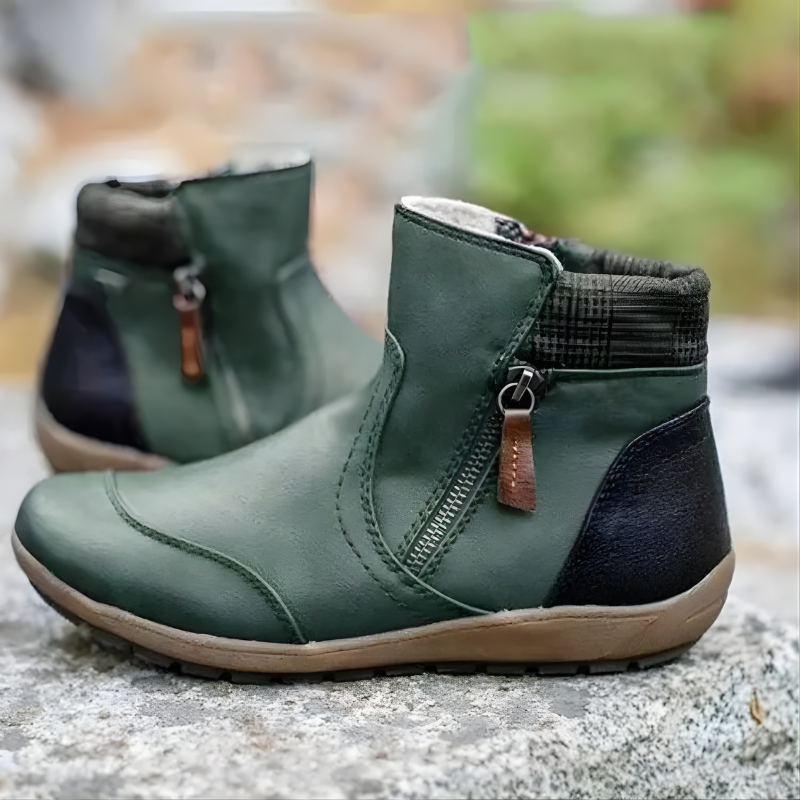 Moira Premium Zipper Orthopedic Waterproof Boots