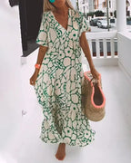 Christine Flowing Graphic Summer Dress