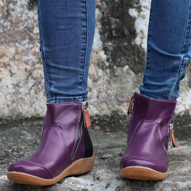Moira Premium Zipper Orthopedic Waterproof Boots