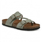 Hayleigh Braided Cork Orthopaedic Sandals - Single Buckle