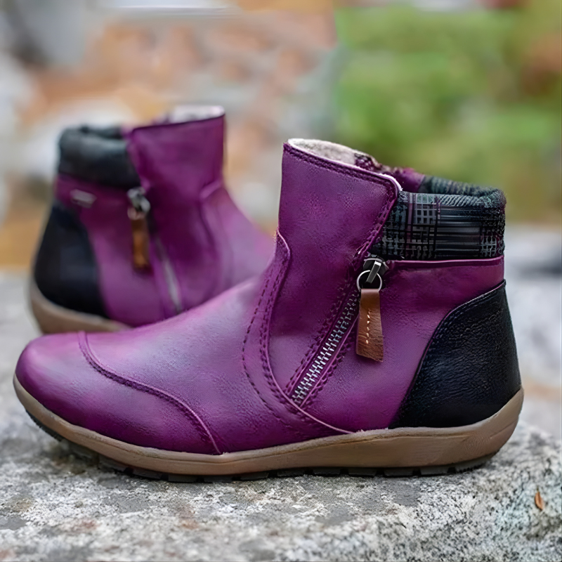 Moira Premium Zipper Orthopedic Waterproof Boots