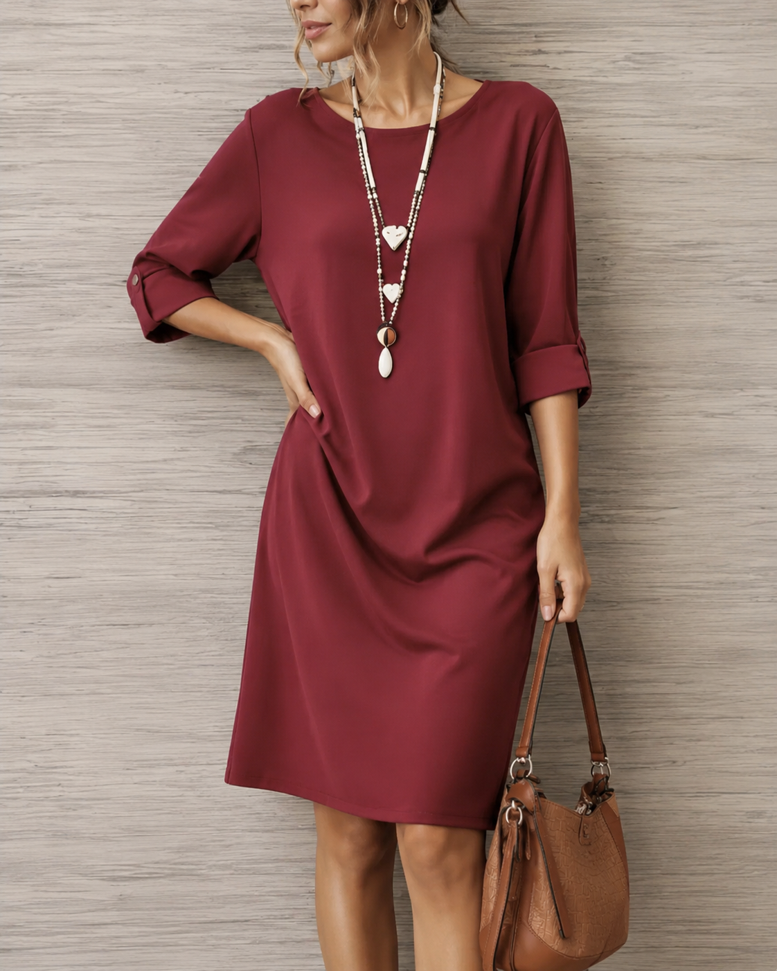 Odette Tummy-Contouring Midi Dress
