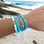 Luxe Turquoise Coastal Bracelet Set of 5