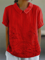Bea - Floral Embroidered Shirt