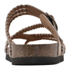 Hayleigh Braided Cork Orthopaedic Sandals - Single Buckle