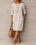 Odette Tummy-Contouring Midi Dress