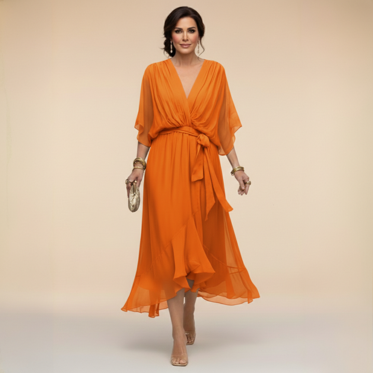 Monica V-Neck Dress