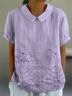 Bea - Floral Embroidered Shirt