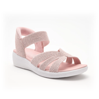 Sequin Knit Wedge Sandals – Stretch Into Summer