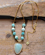 Adoring Amazonite Pendant Necklace