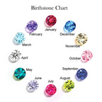 Angel Wing Birthstone Necklace