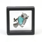 Crystal Owl Wisdom Pendant Necklace