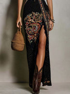 Ava Boho Printed Dress