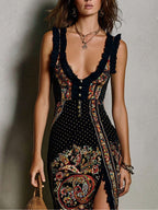 Ava Boho Printed Dress