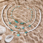 Bohemian Ocean Shell Layered Necklace