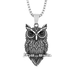 Vintage Owl Wisdom Pendant Necklace