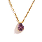 Crystal Teardrop Birthstone Necklace