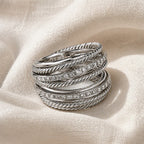Layered Zirconia Cross Ring
