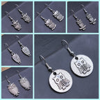 Vintage Owl Bohemian Dangle Earrings