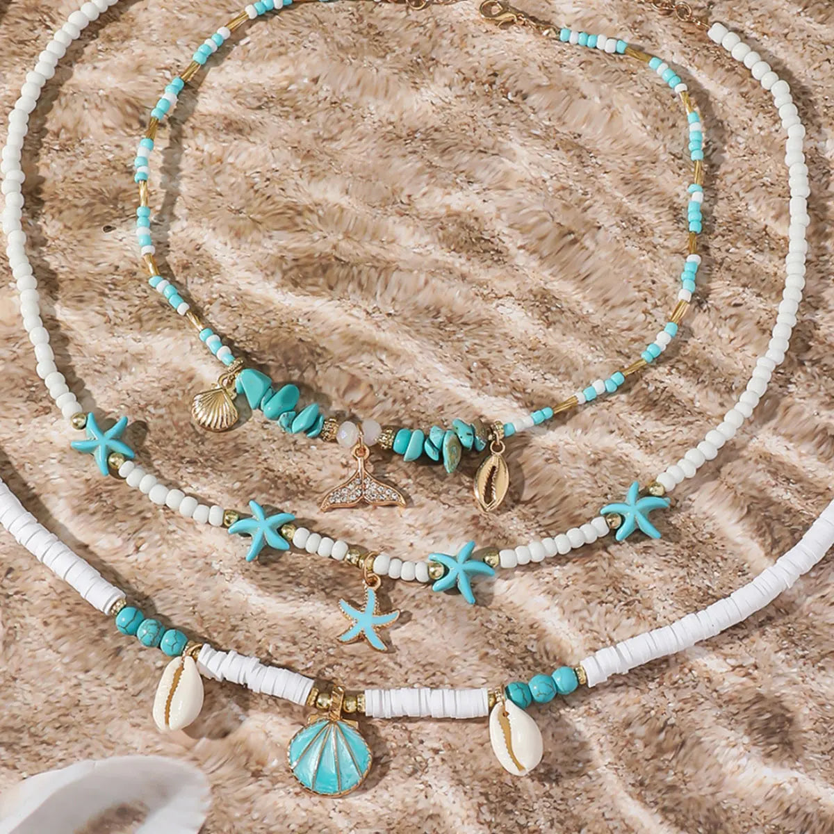 Bohemian Ocean Shell Layered Necklace