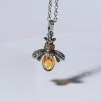 Vintage Bee Necklace & Earrings Set