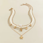 Starfish Dreams Pearl Choker Necklace