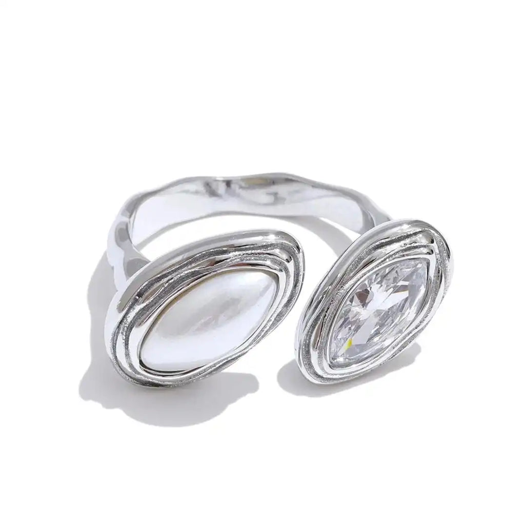 Double Marquise Bypass Ring