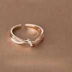 Classic Cross Knot Ring