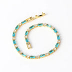 Dazzling Gold Turquoise Bracelet