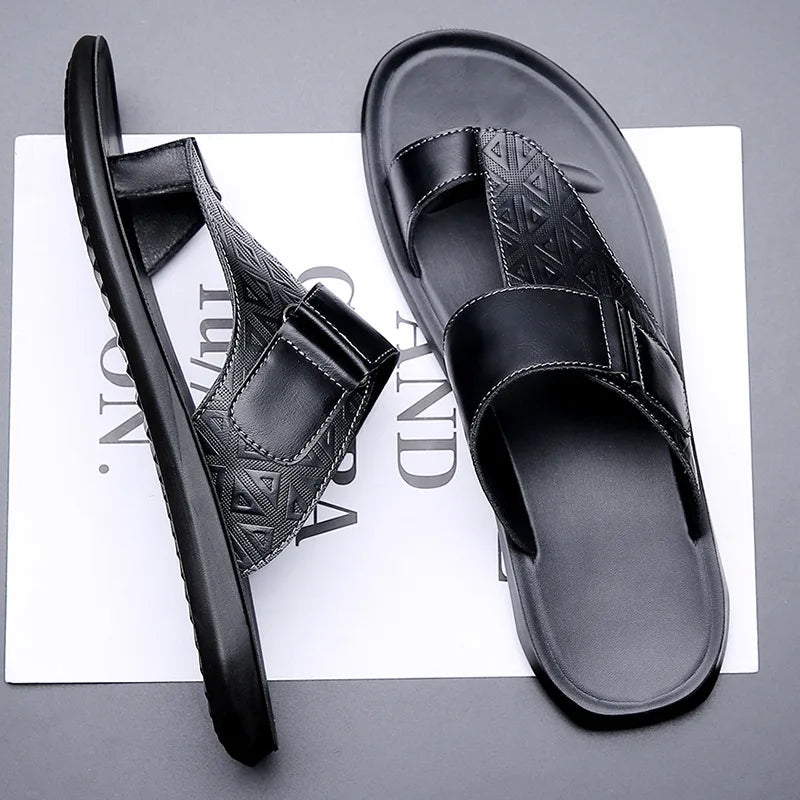 ASTON™ | Leather Toe-Loop Sandals
