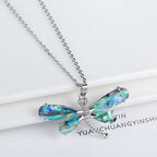 Natural Shell Butterfly Pendant Necklace