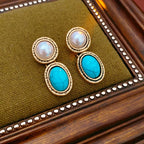 Antique Turquoise Pearl Set