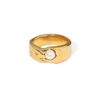 Vintage Gold Pearl Ring