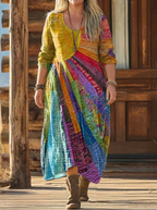 Azura - Printed Bohemian Dress