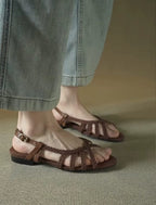 Palm Beach Woven Leather Sandals