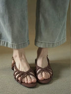 Palm Beach Woven Leather Sandals