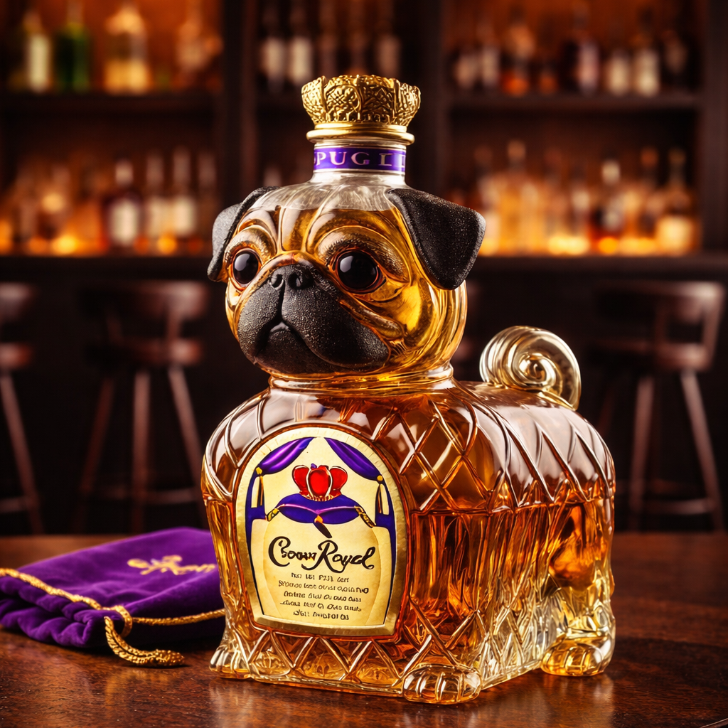 Whiskey Decanter - Pug Edition