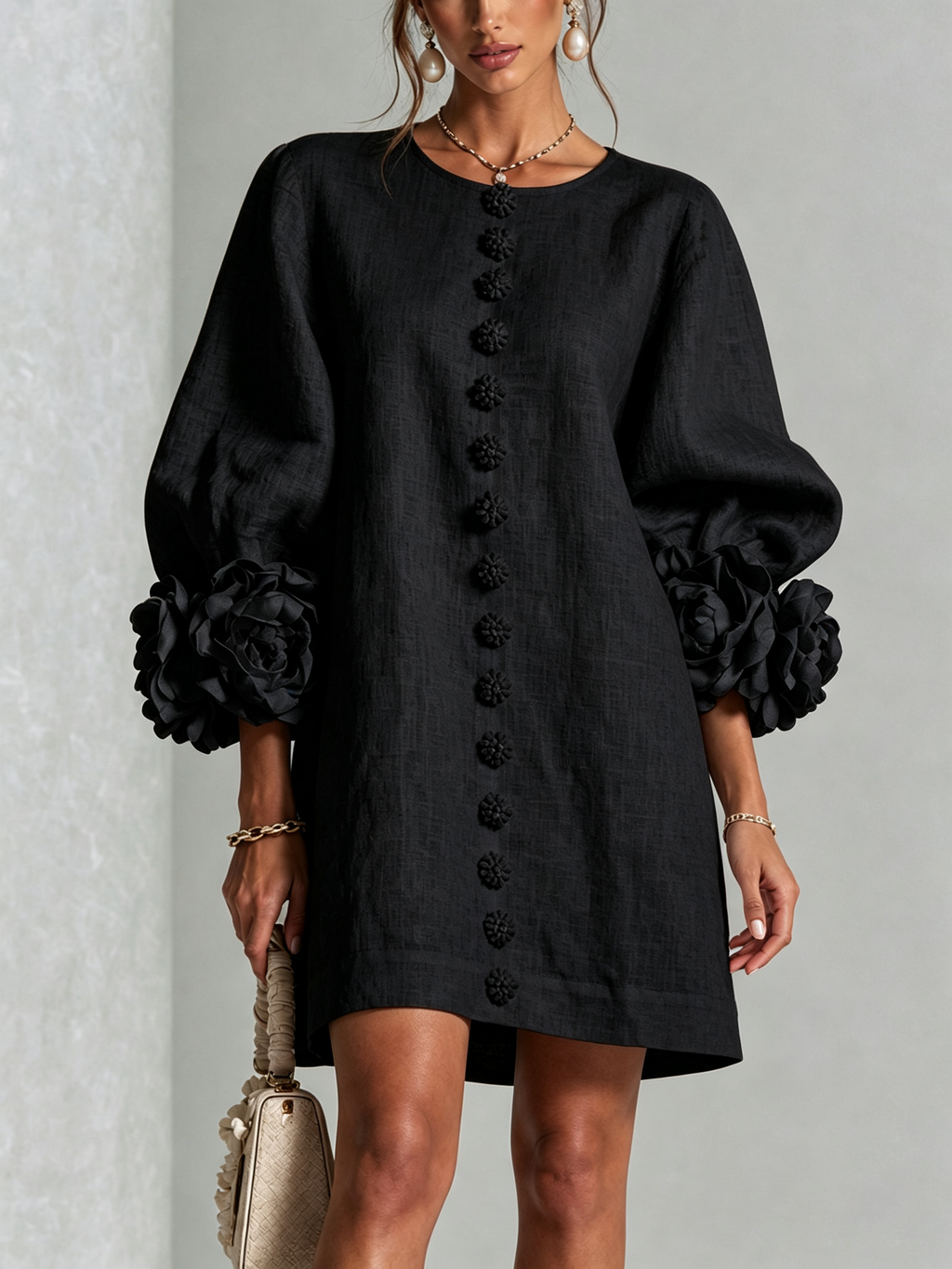 Rosalie Button-Down Mini Dress