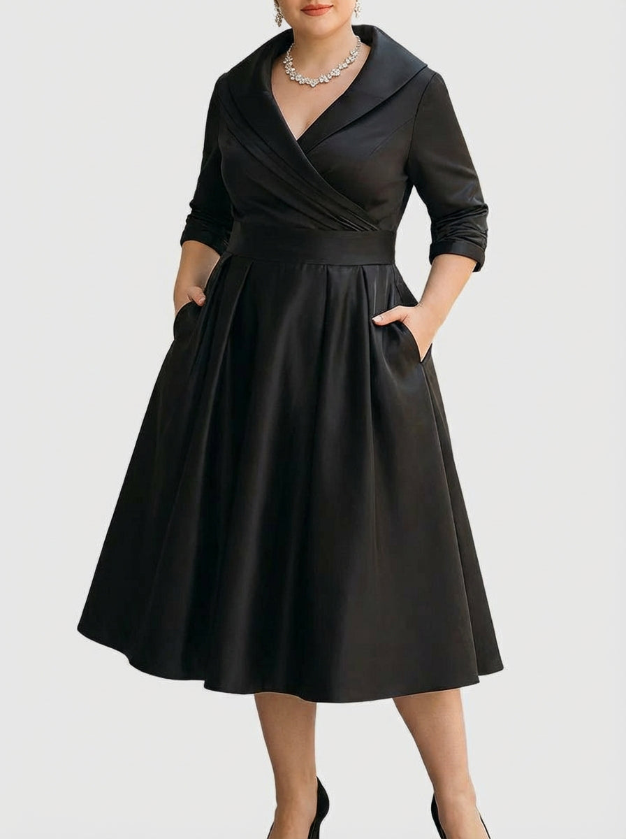 Zyrah - Elegant Midi Dress