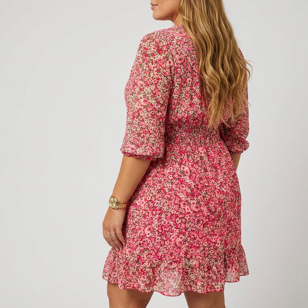 Elisa | Floral Puff Sleeve Dress