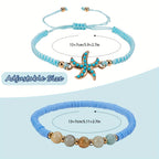 Luxe Turquoise Coastal Bracelet Set of 5